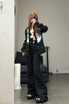 Windowsen wide -leg ski pants PS23P005 black